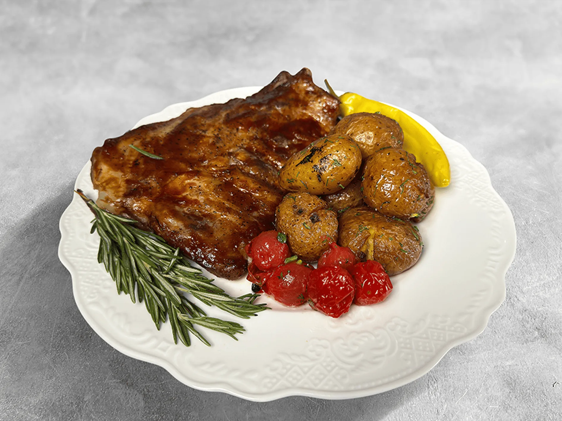 Свиные ребрышки BBQ в глазури
